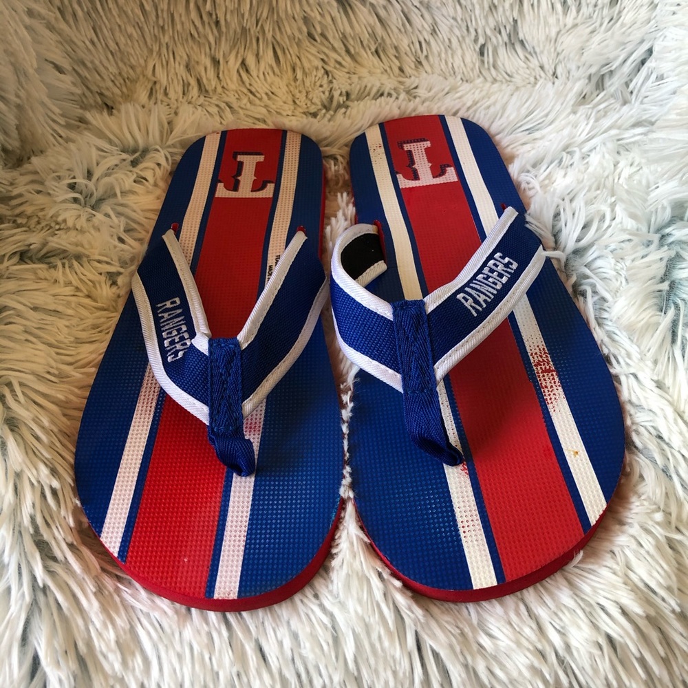 Texas Rangers Flip Flops. Multicolored - Picture 2 of 9